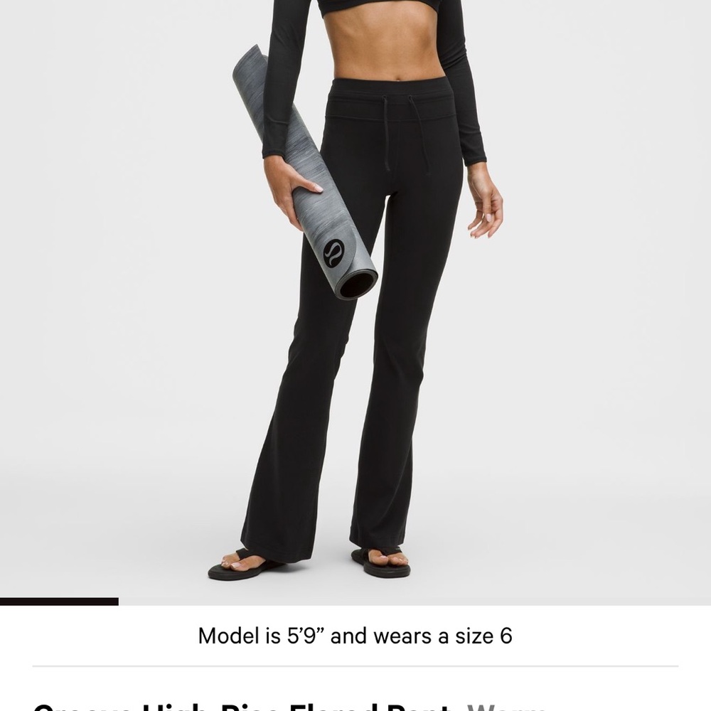 lululemon athletica Black Flared Leggings